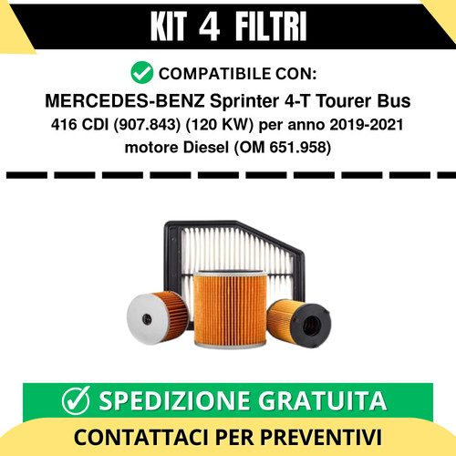 Kit filtri risparmio per - 4,