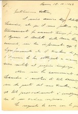 1947 ROMA Gaetano PISTILLO si preoccupa per  un amico raccomandato *Autografo