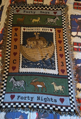 Noah ark tapestry blanket - noah's,