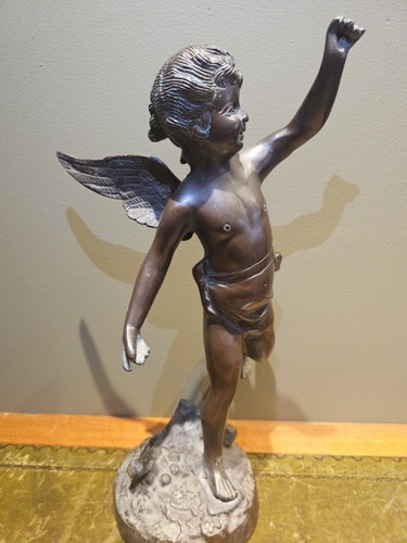 Grande statua angelo cherubino