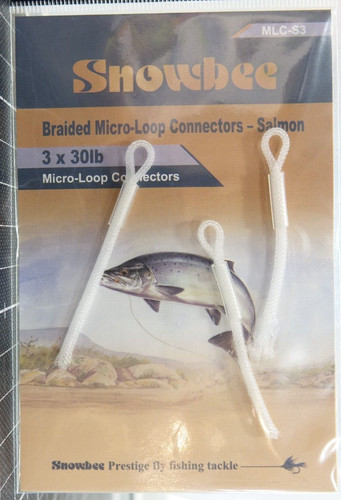 Snowbee braided loops - snowbee, salmon