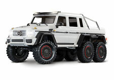 TRAXXAS MERCEDES BENZ TRX-6 6x6 Bianco G 63 AMG + Kit Luci 1/10 88096-4 G63