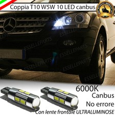 COPPIA LUCI POSIZIONE 10 LED MERCEDES ML W164 T10 W5W CANBUS NO ERROR