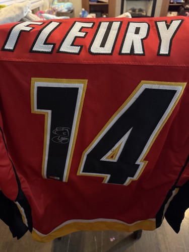 Theo fleury autographed - fleury,