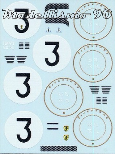 Decal ferrari 330 3 - decal,