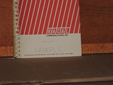 RICEVITORE RACAL TIPO RA.6217 ISTRUZIONI PER L'USO E LA MANUTENZIONE