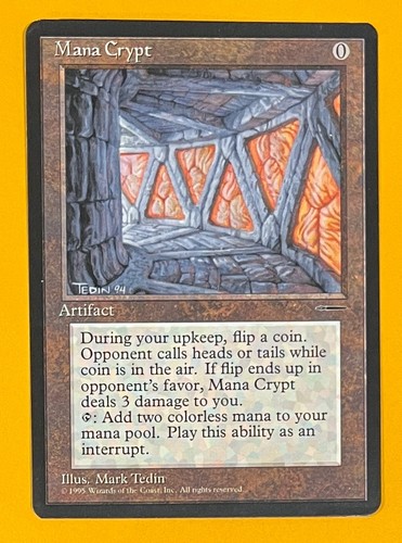 Mtg mana crypt libro promo - libro,