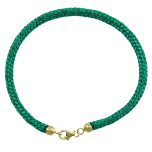 Bracciale verde portafortuna - bracciale,