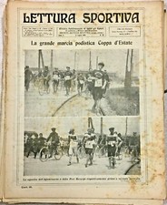 LETTURA SPORTIVA 1909 COPPA ESTATE NUOTO NINFEA LODI CICLISMO AGAMENNONE