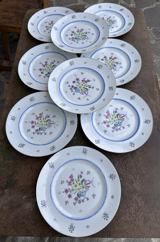 Antica serie piatti piani - antica,