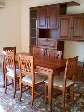 mobile soggiorno usato e tavolo + 6 sedie