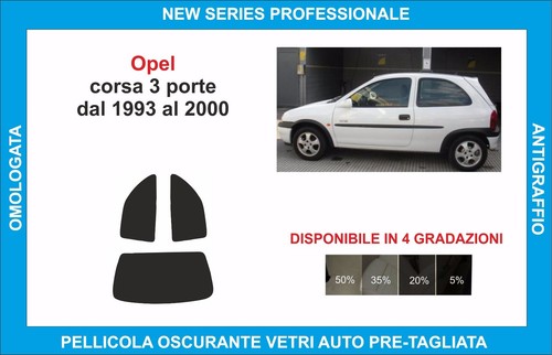 Pellicole oscuranti vetri opel - oscuranti,