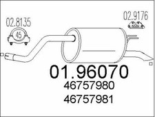 TUBO POSTERIORE SCARICO FIAT