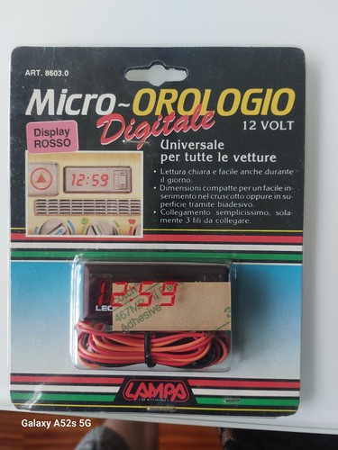 Orologio elettrico per auto
