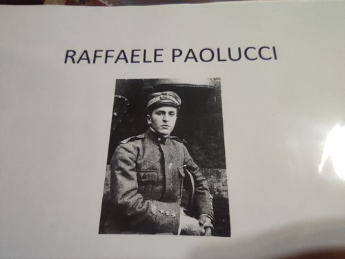 Autografo raffaele paolucci - autografo,
