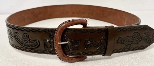 Cintura pelle western - pelle,