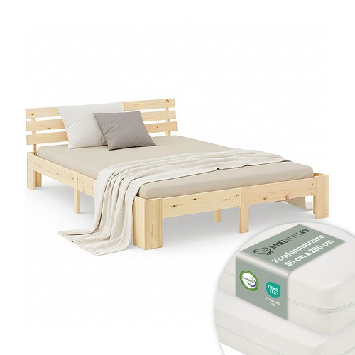 Letto legno 160x200 - letto,