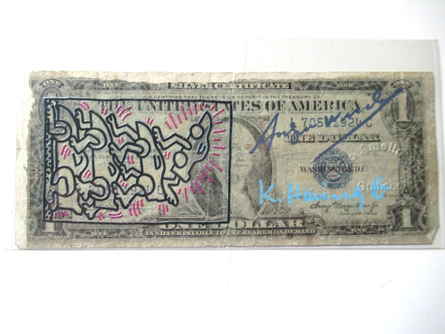 Warhol haring 1us - b), 1us$