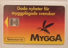 art.2892-n.1 TELIA TELEFONKORT, Svezia, advertising MYGGA