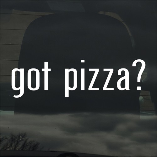 Hai pizza adesivo vinile - hai, pizza?