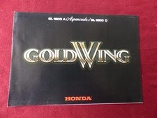 Prospectus  Moto : HONDA  GOLDWING GL 1200 A  aspencade & GL 1200 D  / années 90