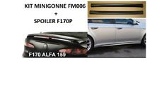 MINIGONNE ALFA 159 BERLINA  ABS NERO SATINATO FM006+SPOILER F170P CON PRIMER