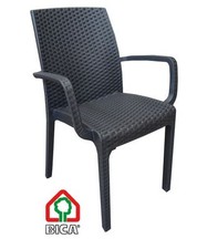 SEDIA ESTERNO DA GIARDINO RATTAN EFFETTO SIMIL BAR RISTORANTE PUB SEDIE OFFERTA