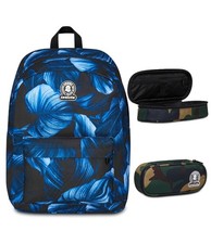 Invicta Zaino Monoscomparto Ollie Fantasy, Blu, Tasca Porta Borraccia, Tasca per