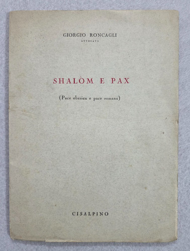 Shalom pax pace ebraica - pax, e