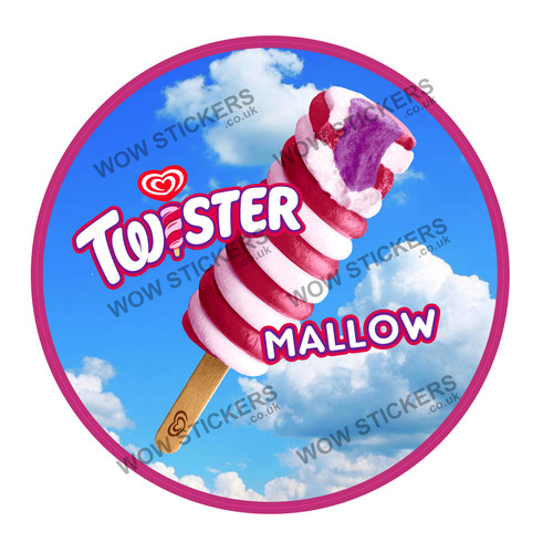 Adesivo furgone gelato twister - adesivo,
