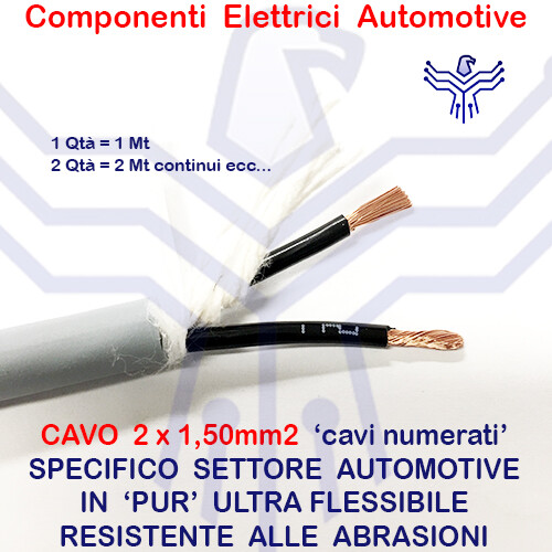Cavo elettrico 2x1mm2 - cavo,