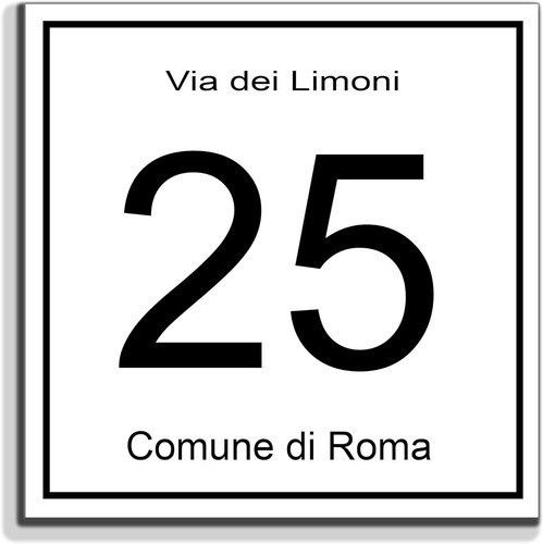 Numero civico moderno - civico,