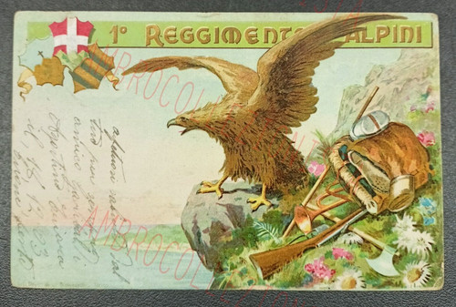 Cartolina postale reggimentale - cartolina,