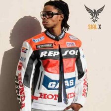 Giacca Pelle Moto Honda Repsol