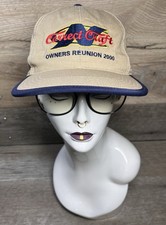 VTG Correct Craft Snapback Hat Beige/Navy Embroidered USA Y2K Reunion 2000 Cap