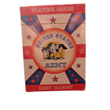Mazzo di carte da gioco mascotte esercito Stati Uniti USMM Co NUOVO SIGILLATO