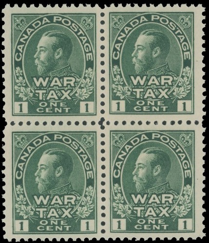 1915 canada guerra francobolli - guerra,