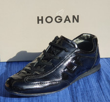HOGAN OLYMPIA scarpa donna nero lucido pelle tg 37e1/2 pioggia