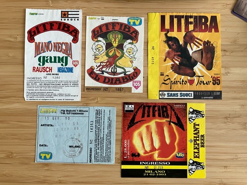 Litfiba lotto x biglietto - lotto, 5