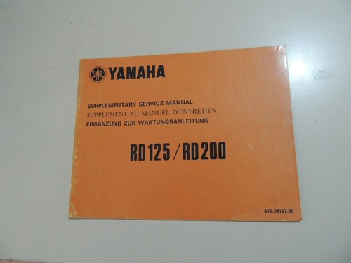 Yamaha rd125 rd200 1975 - rd125,