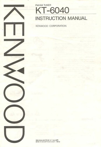 Kenwood 6040 sintonizzatore - kenwood,