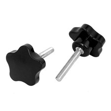 2x male knob screw clamping