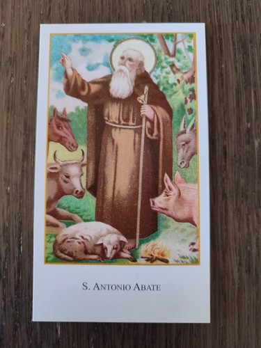 Sant antonio abate - holy, card
