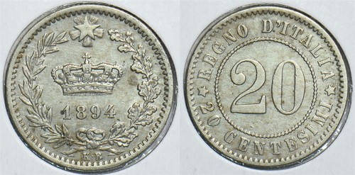 Italia 1894 centesimi - 1894,