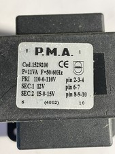 Trasformatori 220 - 12 / 15-0-15 V.