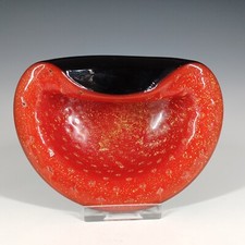 Barbini Murano ciotola foglia