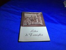 Libro di Famiglia - Calcografia SARI Bernareggi - Micro Edizioni Milano