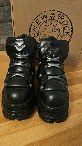 New rock boots - nomada, negro