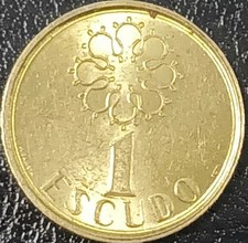PORTOGALLO MONETA 1 ESCUDO 1990  PICCOLA CIRCOLATA