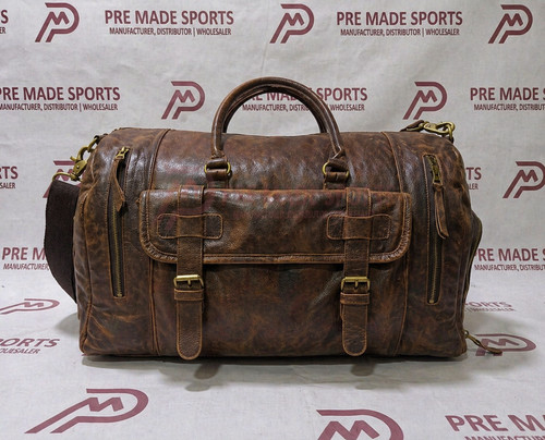 Borsone pelle marrone - in,